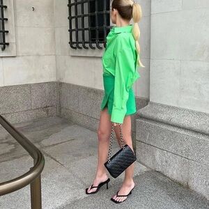 Zara Asymmetric Skort Sz M